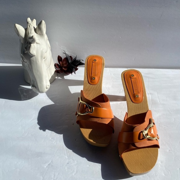 🥿Pre Loved Orange Celine Clogs - Picture 2 of 8